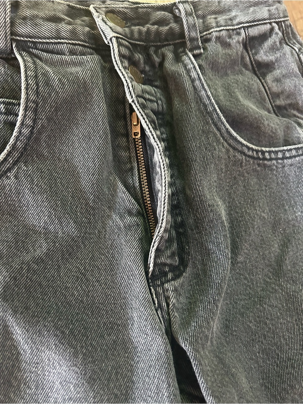Vintage Guess Georges Marciano USA Black Acid Wash Mom Jeans Size 4 27.5 Waist - Picture 9 of 16